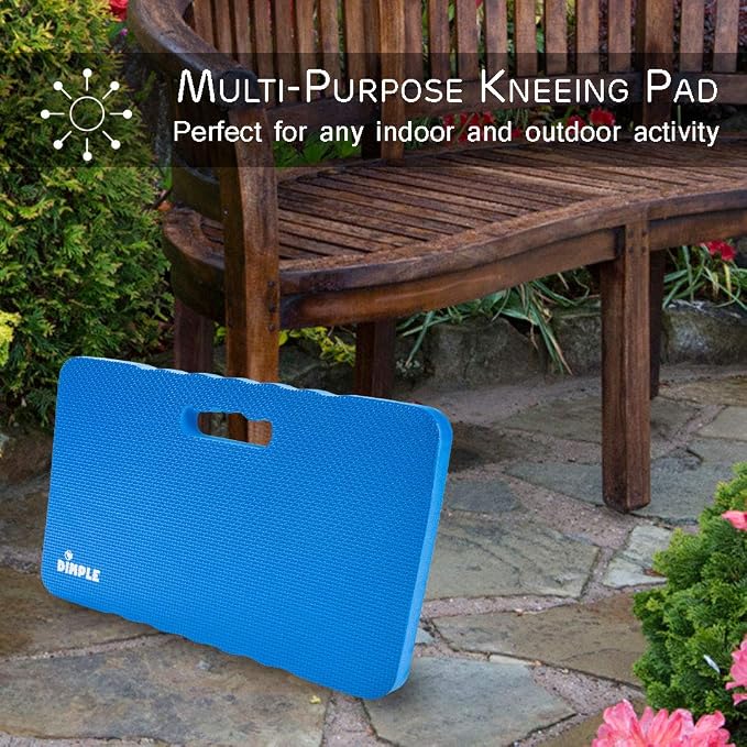 Dimple Thick Kneeling Pad | Garden Pad for Gardening | Kneeling Pad for Work | Garden & Bathtub Kneeler for Baby Bath | Kneeling Mat for Exercise & Yoga (XL) 17.8 x 11, Thickest 1-½"(2 Pack, Blue) | Garden & Bathtub Kneeler for Baby Bath, Kneeling Mat ...
