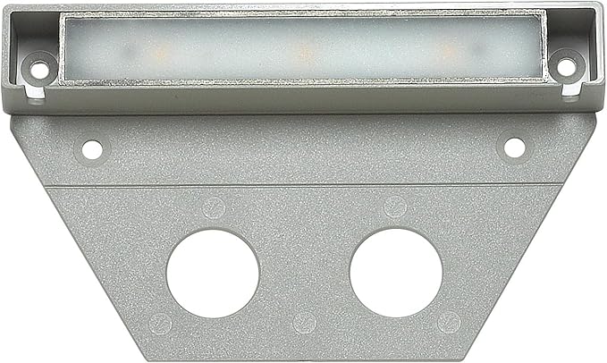 Hinkley Landscape Lighting Nuvi 15446TT-10 Medium Hardscape Lights (Set of 10), Vinyl Alloy, Low-Profile Housing, Mounting Bracket, Dimmable, Titanium