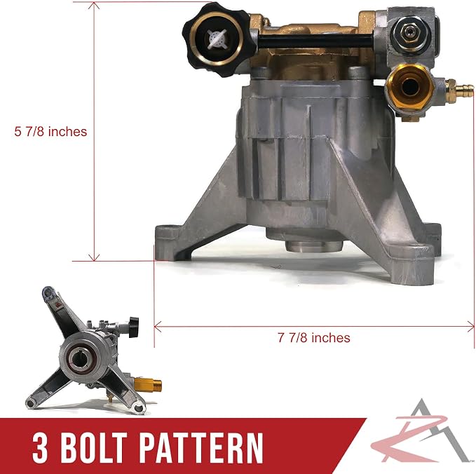 The ROP Shop Pressure Washer Water Pump Assembly for Troy-Bilt 020641-00 020605-00 7/8" Shaft