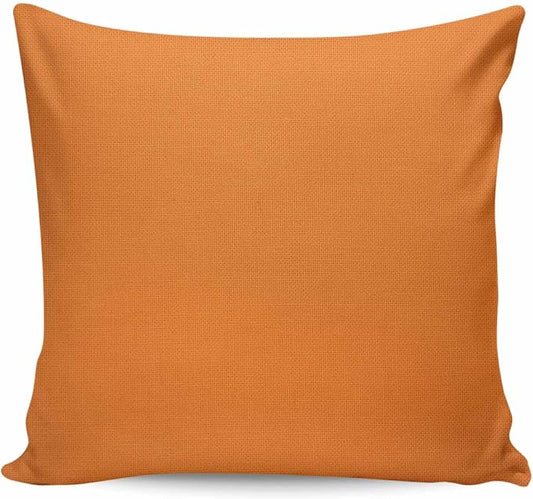 Outdoor Waterproof Throw Pillows Solid Art Minimalist Pure Orange Patio Pillows,Decorative Pillow Covers with Insert,Pillow Cushion Case for Garden Couch Sofa Plain Single Bright Color