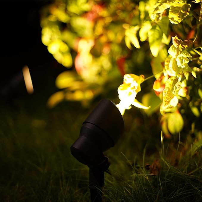Malibu LED Floodlight Low Voltage Landscape Lighting Outdoor Spotlight for Walls Trees Flags Decorative Light, 6 Watt 12V AC for Garden Lawn Use