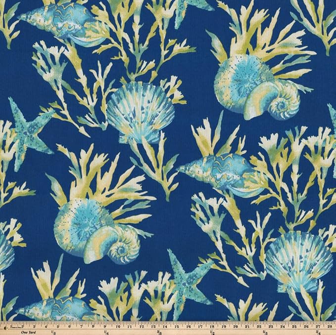 Pillow Perfect Outdoor/Indoor Throw Pillows, Accent - 16.5" x 16.5", Blue Daytrip Pacific 2 Count