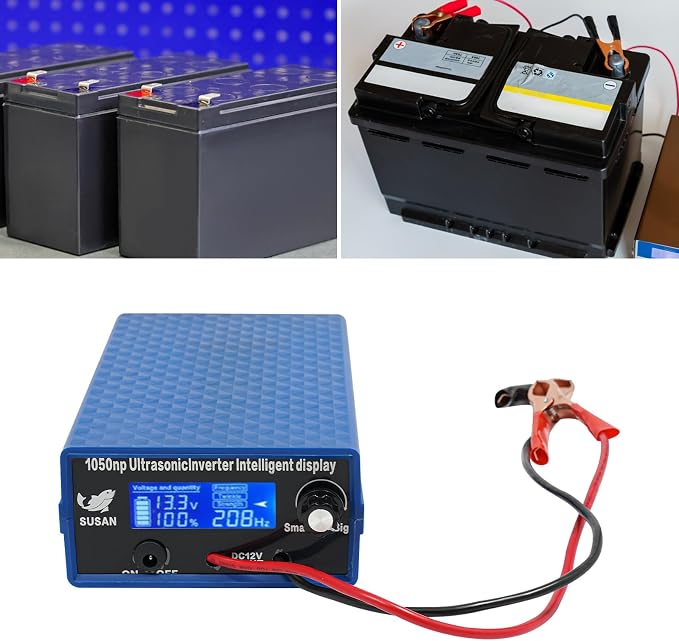 Ultrasonic Inverter, 1050NP Ultrasonic Inverter with LED Display, 1500V 2000W Fishing Shocker for Both Camp or Boat Use