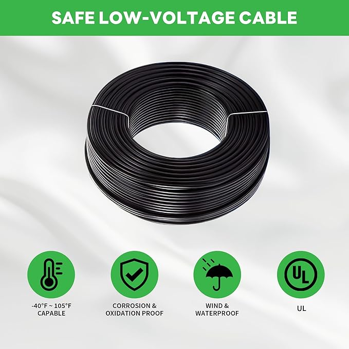 Landscape Light Kit, 6 Pack 3CCT Selectable Spot Light and 100W Low Voltage Transformer and 100FT Cable and 30 Wire Connectors, Aluminum ORB Waterproof LED Uplight for Garden Flag Wall