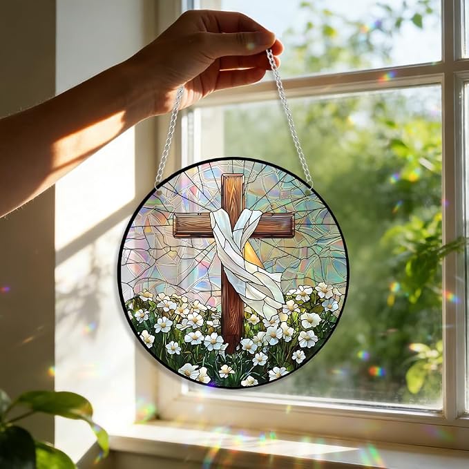 Sun Catchers Indoor Window, Acrylic Rainbow Suncatcher Window Hanging Decoration for Living Room Bedroom Summer Home Balcony Ornaments Decoration (SC2204)