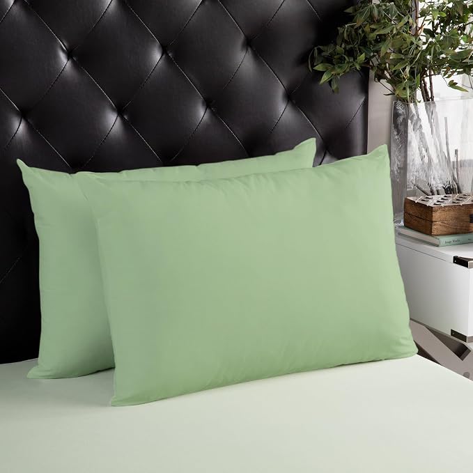 Outdoor Waterproof Throw Pillows Light Green Watercolor Patio Pillows,Decorative Pillow Covers with Insert,Pillow Cushion Case for Garden Couch Sofa Solid Color