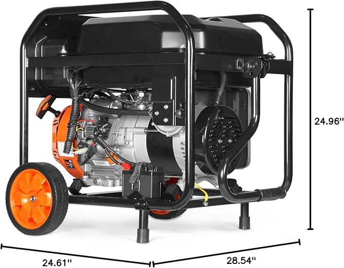 WEN 8000-Watt 120V/240V Dual Fuel Portable Generator, Electric Start, 340cc, Transfer-Switch and RV-Ready with CO Watchdog (DF8000X)