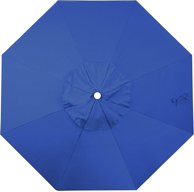 California Umbrella Replacement Canopy Cover in Sunbrella Pacific Blue Umbrella, 9' Round