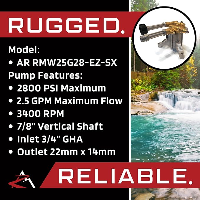 Annovi Reverberi 2800 PSI AR Pressure Washer Pump & Spray KIT Sears Craftsman 580.752830 020464
