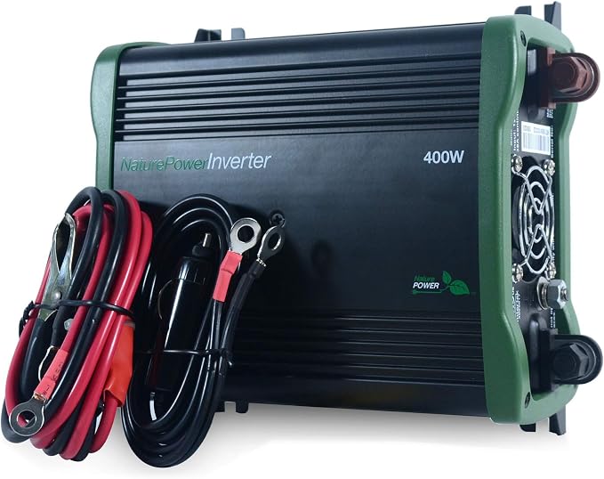 Nature Power 38304 Pure Sine Wave Inverter, 400-watt