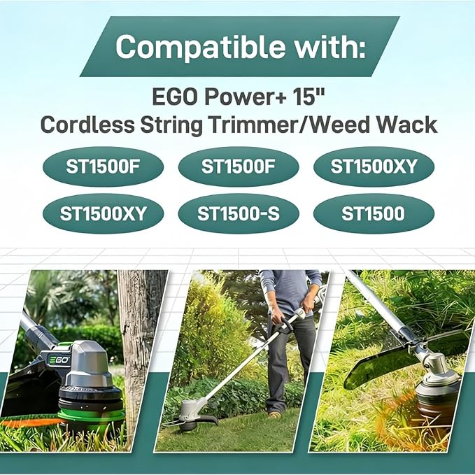AH1300 Trimmer Head Replacement,Compatible with ST1500 Series15-Inch String Trimmers, Fits Models ST1500,ST1500F,ST1500-S,ST1500SF ST1500XY,Universal Fit for Grass and Weed Trimming