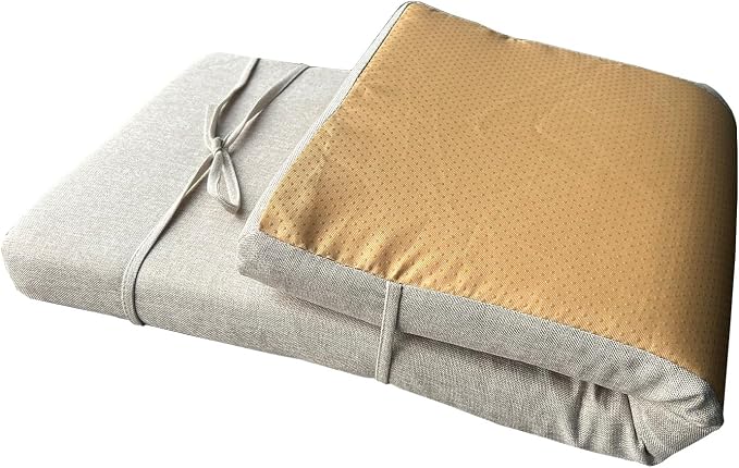 32 x 12 Inch Piano Bench Cushions with Strap for Indoor Furniture,Beige | Non slip high density foam bench seat cushion for kitchen dining room,shoe storage, entry way,window, settee