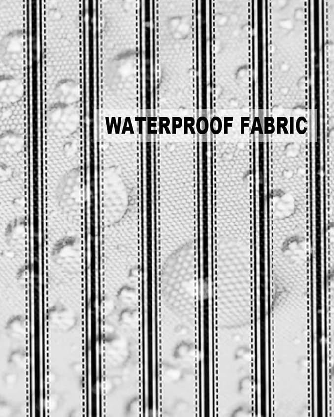 Outdoor Waterproof Throw Pillow Covers 24x24in, Black Stripes Cushions for Garden Patio Furniture Chairs Set of 2, Line Texture Home Decor Couch Sofa Polyester Pillow Cases