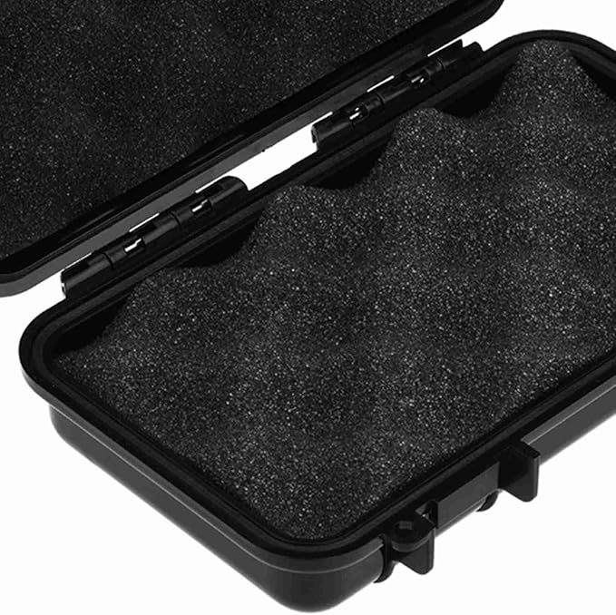 Naroote Outdoor Storage Box, Patio Storage Box Outdoor Pressure Proof Survival Storage Case with Shock Absorbing Pad Container for Small and Miniature Electronic Device (#2)