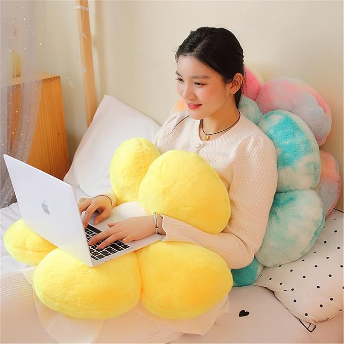 AZCHEN Flower Pillow Patio Furniture Cushions Standard Throw Pillow Home Chair Cushion Decorative Pillow Cushion (11.8inch, Pink)