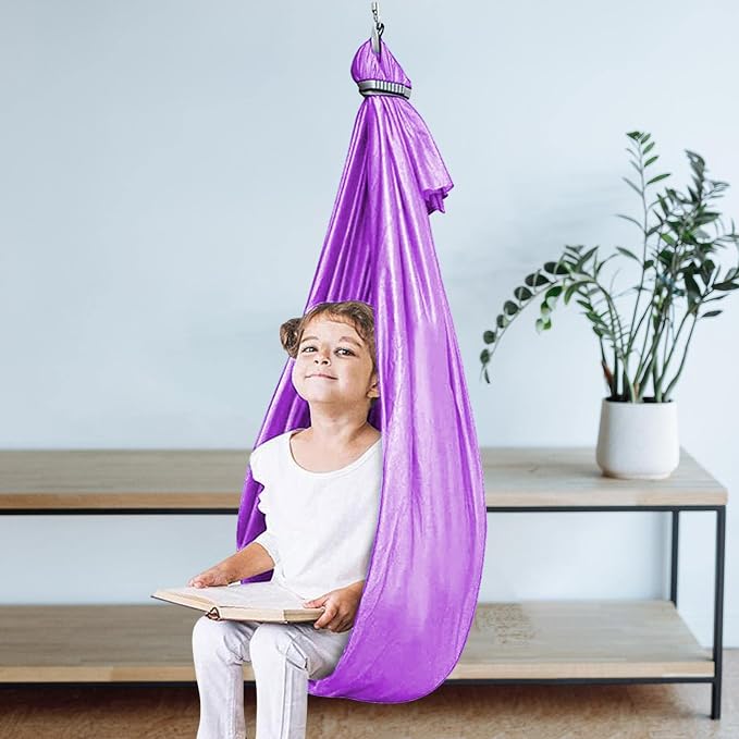 Shakven Extra Sturdy Sensory Swing for Kids | Super Cuddle Indoor Swing,Ther apy Swing Hammock for Child & Adult with Au tism, ADHD, Aspergers, Sensory Integration