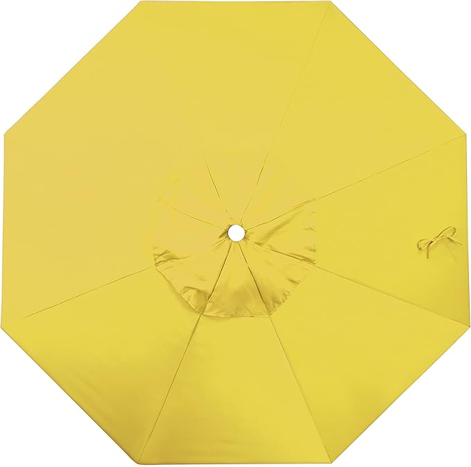 California Umbrella Replacement Canopy Cover in Lemon Olefin Umbrella, 9' Round