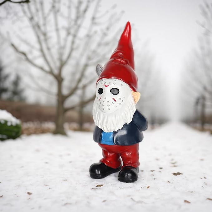 Garden Gnomes Outdoor Decor Horror Gnome Statues for Yard Decorations Gag Gifts for Women and Halloween