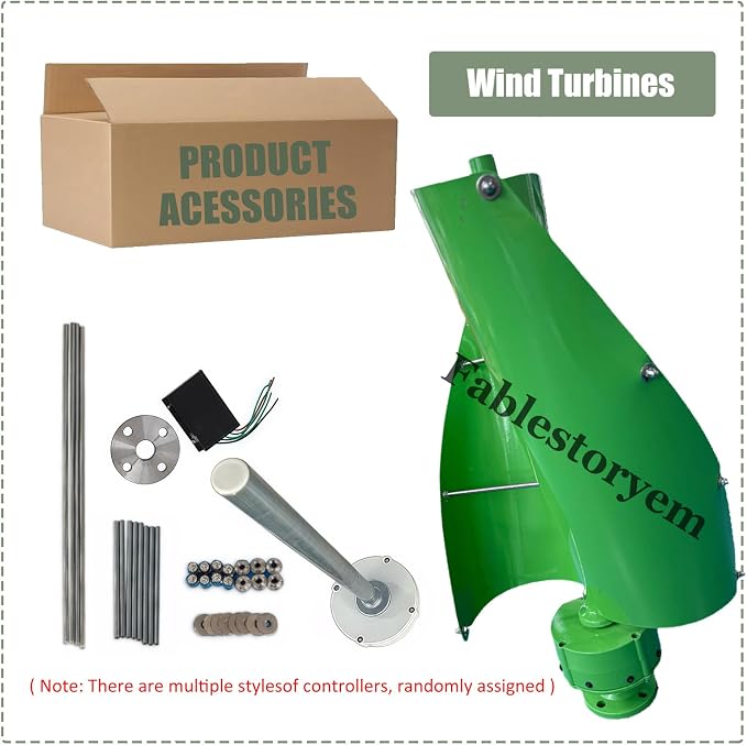 12000W Vertical Wind Power Turbine Generator Kit,12V/24V/48V Portable Maglev Wind Turbine Generator with Charge Controller for Boats Cabins Mobile Homes,B-24V