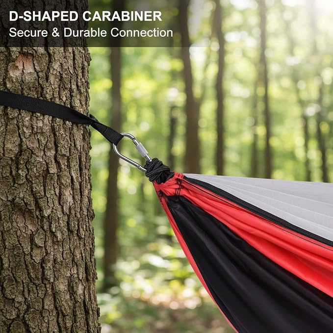 YSUEFIJO Premium Outdoor Hammock for Garden Or Balcony, Breathable Hammock with Soft Fabric, Portable Camping Hammock for Adults, Foldable Hammock Easy to Carry, Comfortable Relaxing Hammock