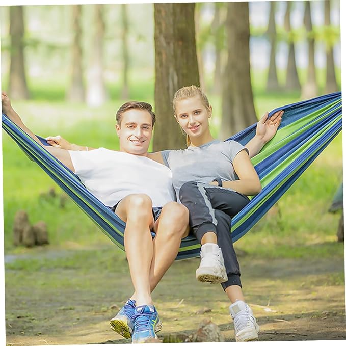 Milisten Outdoor Hammock Chair Hanging Swing Bug Net Camping Hiking Thicken Canvas