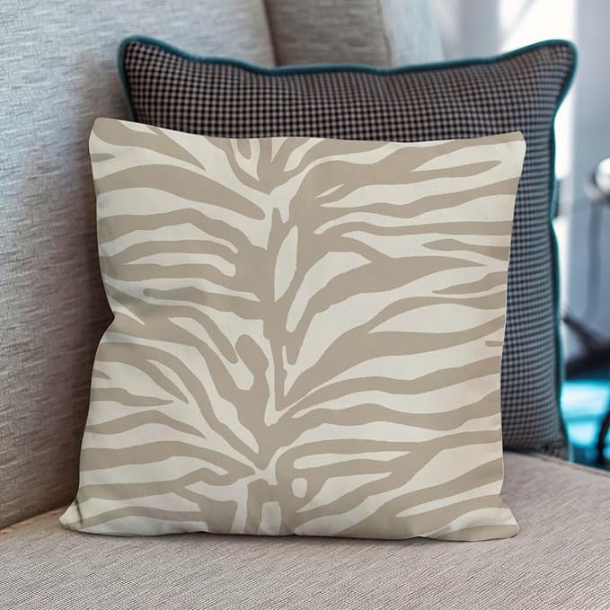 Blue Tiger Print Pillow Cover Animal Tiger Print Throw Pillow Covers 22x22 INFarmhouse Accent Farmhouse Decor Pillow for Sofa Bed Chair Car