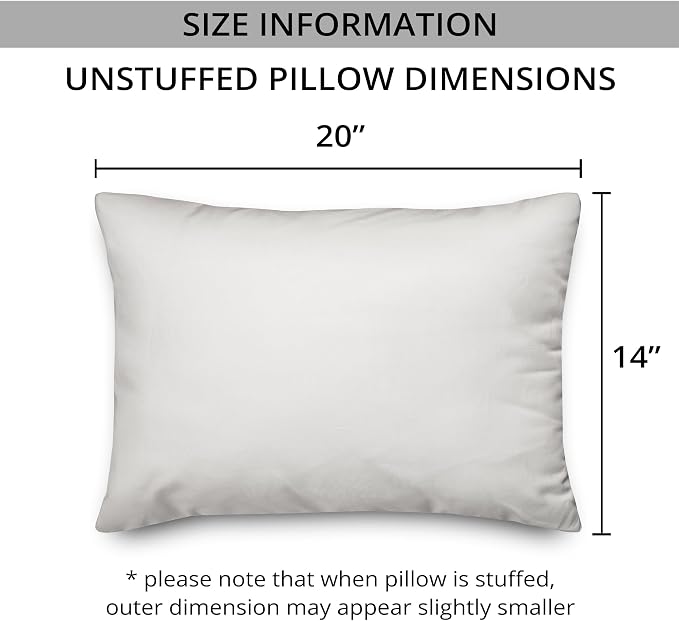 Abstract Teal Stripes Indoor/Outdoor Pillow | Decorative Pillows for Living Room Couch Bed Sofa Patio, Fluffy Soft Cushion | Water Resistant Teal, 14x20
