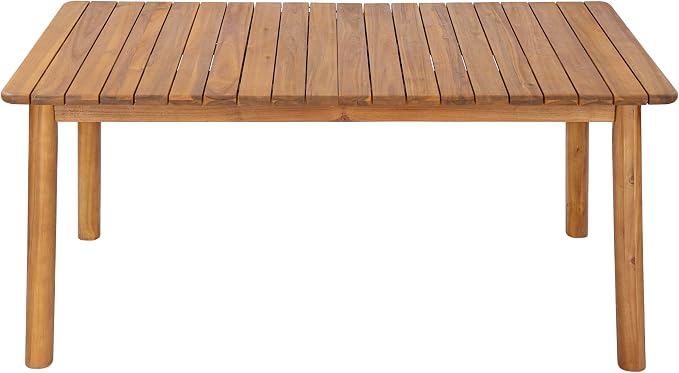 Christopher Knight Home Sky Acacia Wood Dining Table Set for 8, 9 Piece Patio Extendable Dining Table and Dining Chairs Set of 8 with Cushions & Rope Accents, Patio Furniture Set, Teak+Beige+Grey