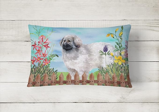 Caroline's Treasures CK1235PW1216 Moscow Watchdog Spring Canvas Fabric Decorative Pillow Machine Washable, Indoor Outdoor Decorative Pillow for Couch, Bed or Patio, 12HX16W