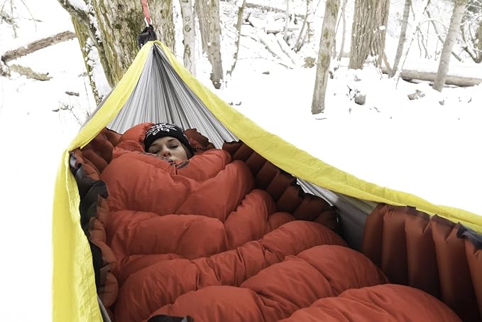 KLYMIT Hammock V Sleeping Pad, Inflatable Comfort, Pair With Traverse Hammock, Best Gear for Camping