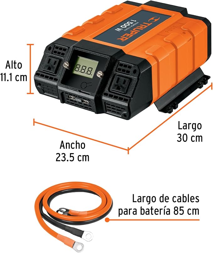 Truper 1500 W Power Inverter