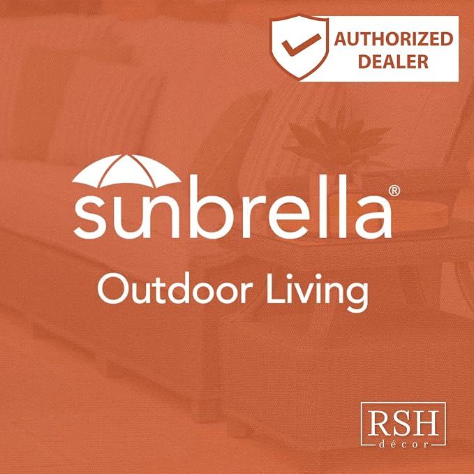 RSH DECOR Square Throw Pillows Set of 4, 17" x 17", Outdoor Pillows Waterproof, Outdoor Pillow Covers, Pillow Covers for Couch, Fife Slate Made in USA