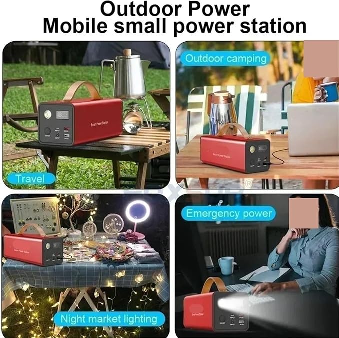 Portable Power Generator, 200V Portable Charging Station Outdoor Camping Emergency External Auxiliary Battery