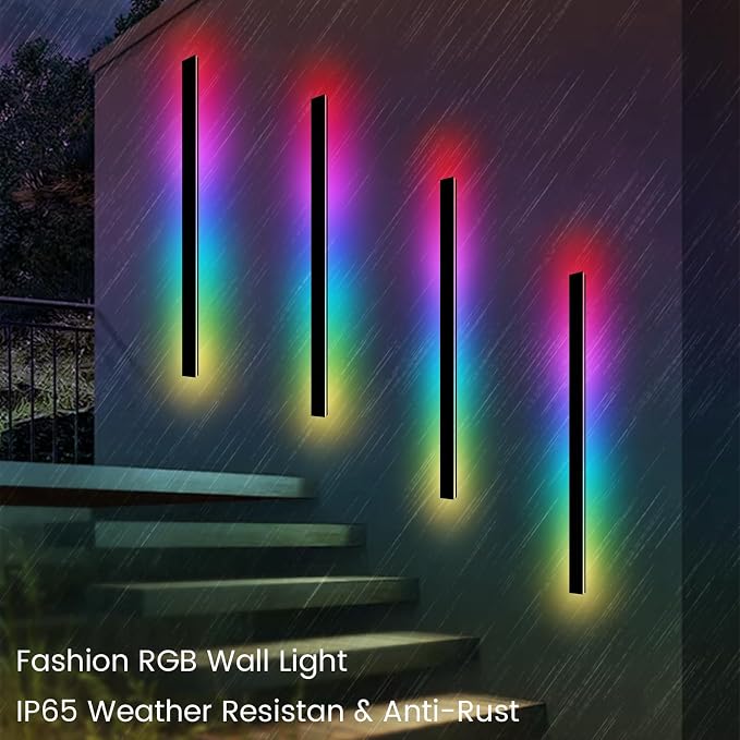 Outside Wall Light, Outdoor Sconce Lights, 3000K Porch Lights for House Wall Mount Sconces for House Yard Hallway