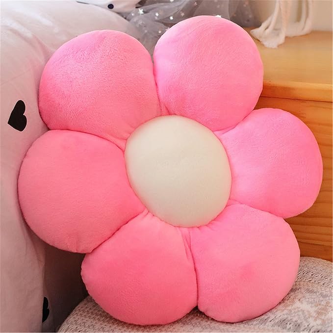 AZCHEN Flower Pillow Patio Furniture Cushions Standard Throw Pillow Home Chair Cushion Decorative Pillow Cushion (11.8inch, Pink)