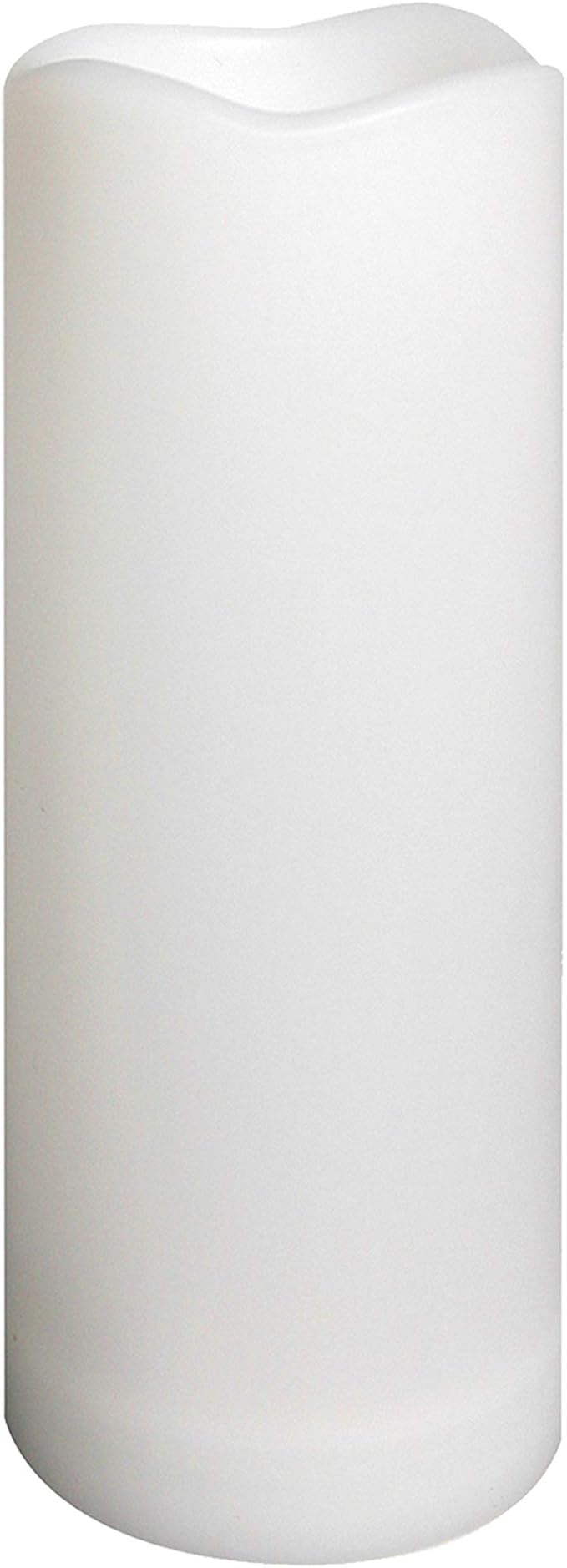 Waterproof Outdoor Flameless Pillar Candle with Timer Battery Operated Electric LED Candle Set for Gift Home Décor Party Wedding Supplies Garden Halloween Christmas Decoration, 1 Pack, 3” x 8”
