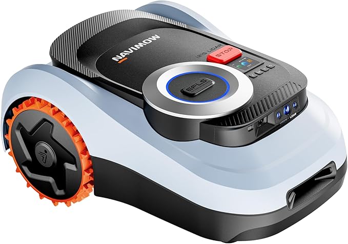 Segway Navimow i215 LiDAR Robot Lawn Mower, Wire Free Robotic Lawn Mower for 0.37 Acre, LiDAR & Vision Dual Fusion, Auto Mapping, Off-Road Wheels for 45% Slopes, Quiet 59 dB(A) Mowing