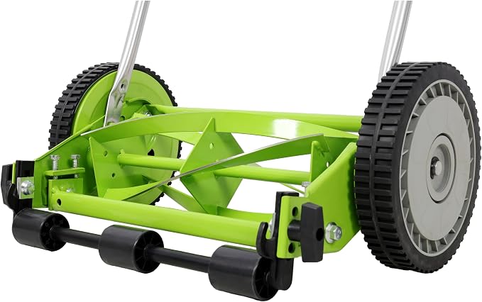 14in Push Lawn Mower, Push Reel Lawn Mower, Green Color