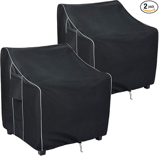 FORSPARK Patio Chair Covers Waterproof Heavy Duty Outdoor Furniture Cover Fits up to 35 x 38 x 31 inches (W x D x H) 2 Pack