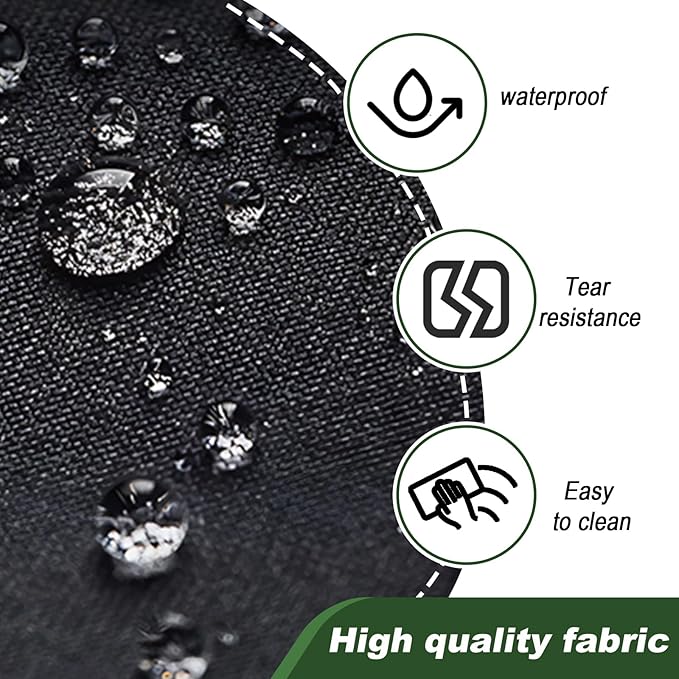 Outdoor Daybed Cover Heavy Duty 600D Weather-Resistant Waterproof Patio Sunbed Wicker Furniture Sofas Cover 63"L x 54"W x 28"H UV Resistant Anti-Fade Material,Outdoor Canopy Day bed Sofa Covers,Black