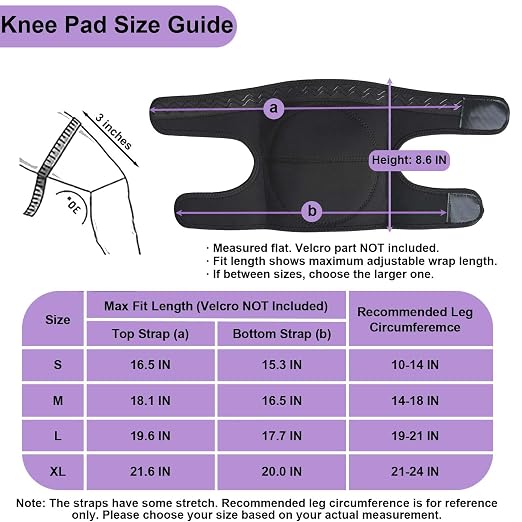 Work Knee Pads for Men Women, Foam with Adjustable Straps, Black M, 1 Pair | Waterproof EVA Soft Foam, Kneepads for Cleaning Floors, Housework, Housekeeping, Weeding, Yard, Garden Work, Kneeling Workers