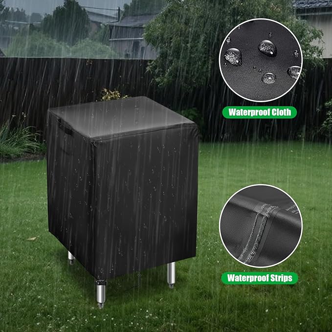Outdoor Prep Table Cover, 24 Inch Waterproof Stainless Steel Prep Cart Table Cover, Patio kitchen Grill Bbq Food Prep Table Cover - 24 x 24 x 34 Inch
