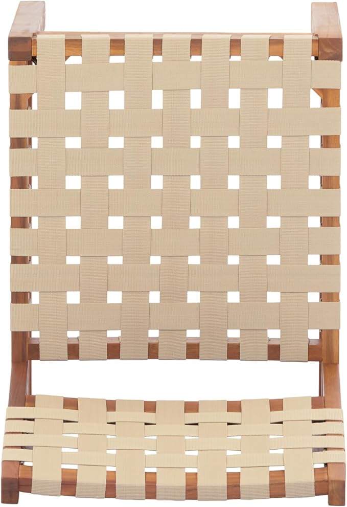 Christopher Knight Home Balew Acacia Wood Patio Dining Set for 6, Solid Wood Outdoor Dining Table Set for 6, 7 Piece Outdoor Dining Set with Rectangular Table and Woven Rope Accents, Teak+Beige