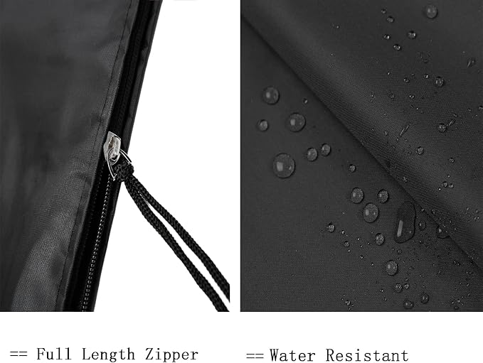 Patio Umbrella Cover for 12FT to 14FT Offset Umbrella, Water Resistant, Curved Cantilever and Straight Pole Parasol Outdoor Umbrellas Cover with Zipper and Rod