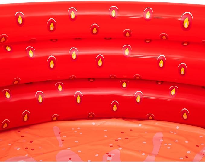 Bestway: H2OGO!Sweet Strawberry Pool - 66" x H15 - Inflatable 3-Ring Play Pool, Kids,103 Gallon, Ages 2+