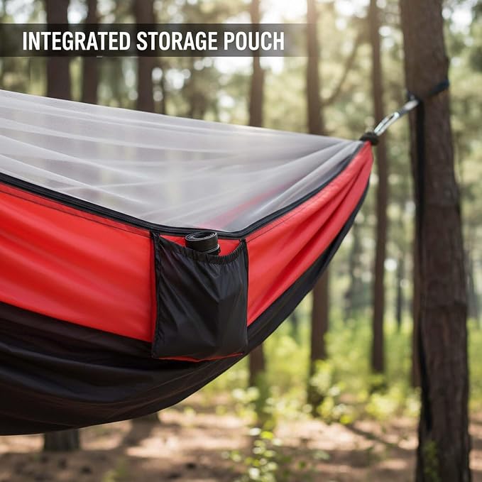 YSUEFIJO Premium Outdoor Hammock for Garden Or Balcony, Breathable Hammock with Soft Fabric, Portable Camping Hammock for Adults, Foldable Hammock Easy to Carry, Comfortable Relaxing Hammock