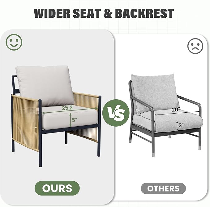Aluminum Outdoor Patio Furniture Set, 7 Seats Outdoor Sectional with Coffee Table, Patio Conversation Sets with Washable Thick Cushions and Waterproof Cover for Backyard/Garden /Poolside, Silver Gray