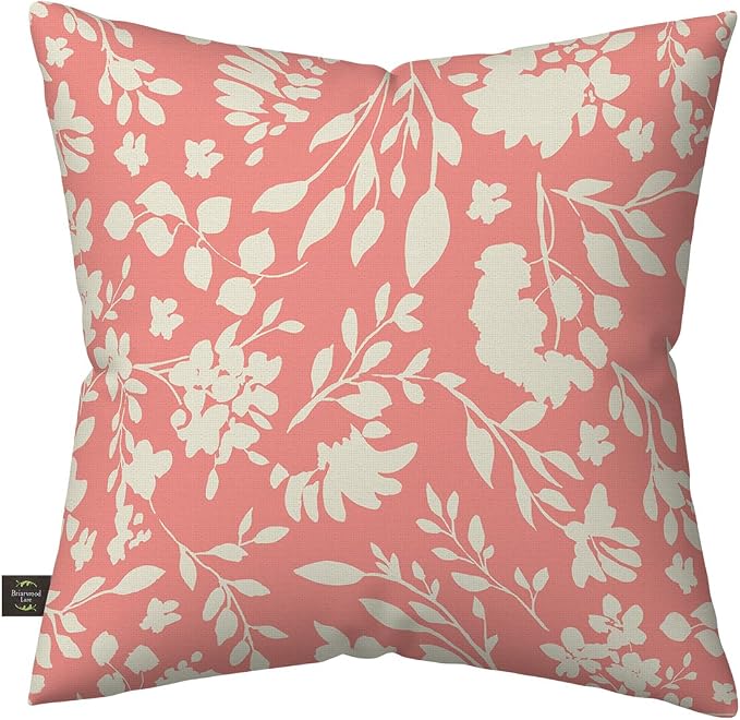 Briarwood Lane Everday Indoor/Outdoor Pillow 17x17 Delicate Pink Floral for Everday Pillow