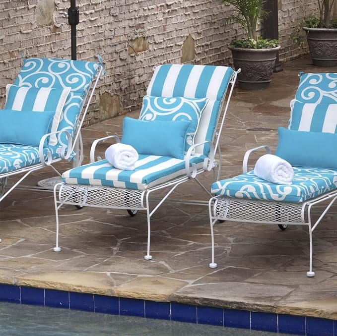 Pillow Perfect Rave Solid Indoor/Outdoor Small Throw Pillow Plush Fill, Weather and Fade Resistant, Small Throw - 16.5" x 16.5", Peacock, 2 Count