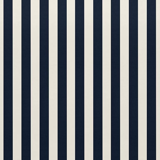 RSH DECOR Indoor Outdoor Navy Mix Set of 4-17"x 17" Square Pillow Set Weather Resistant - Choose Pillow Color (2-Navy Blue & 2-Navy Stripe Mixed Pillow Set)